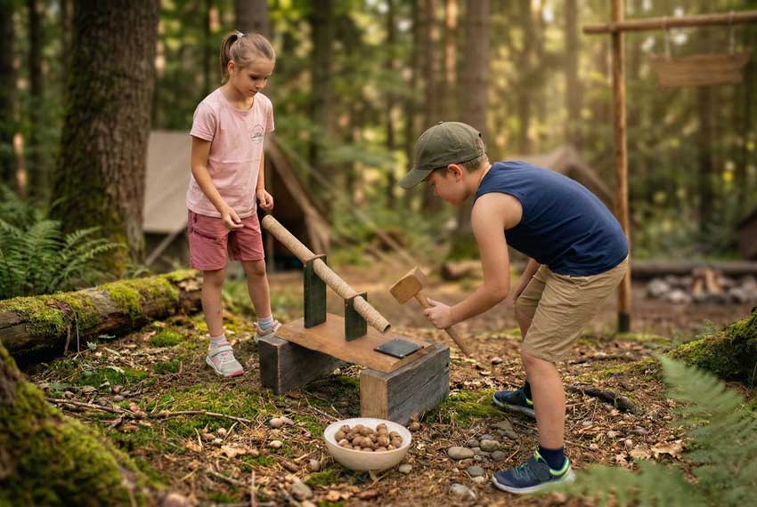 Népi játszótér gyerektáborban